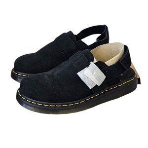 Dr Martens Womens Jorge ll, Slingback Mules, Clogs, Suede, Black, Size 7